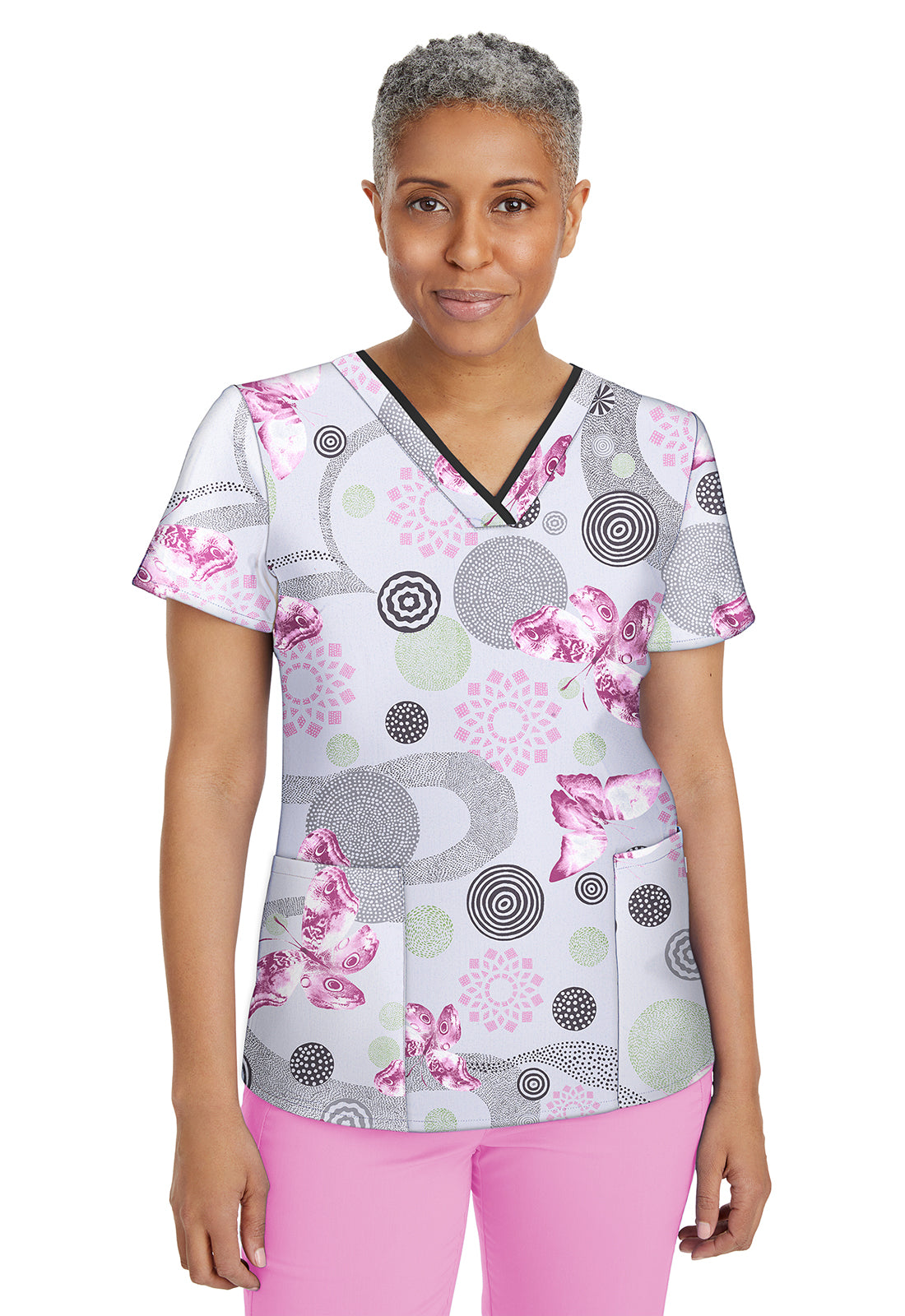 Medical, Tops, Women Amanda Top in Taffy Pink