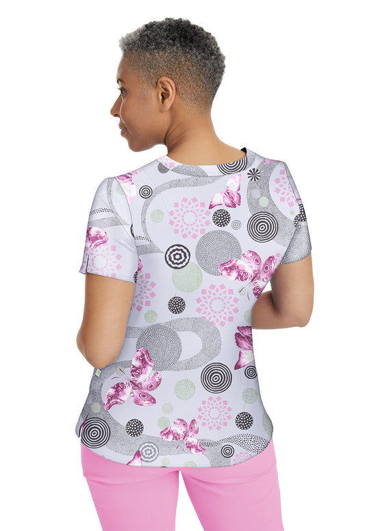 Women's Amanda Scrub Top in Taffy Pink
