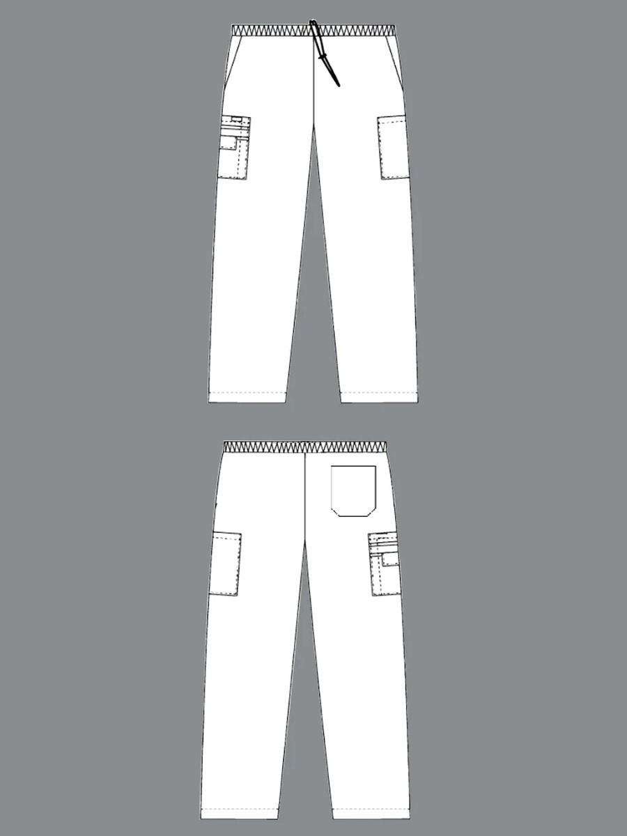 Mobb Unisex Drawstring/Elastic 5 Pocket Scrub Pants