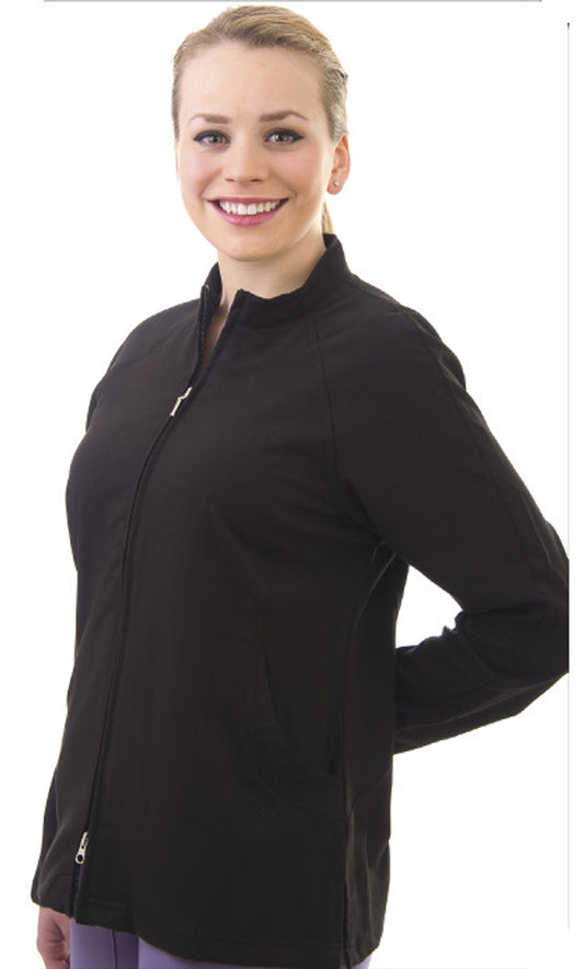 Women's 4-Way Stretch Zip  Scrub Jacket