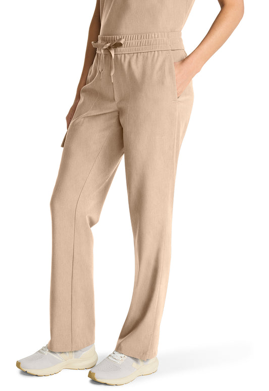 HH153 Mid Rise Drawstring Straight Leg