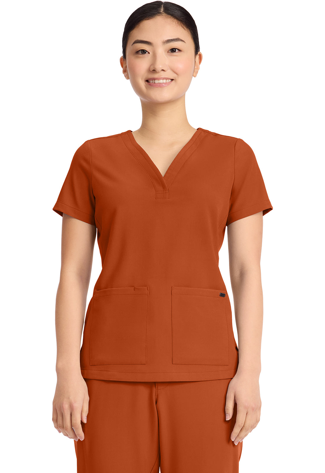 Women's 3-Pocket Y-Neck Top