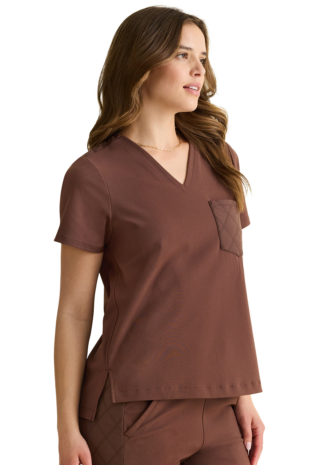 Women's Kiana Knit V-Neck Scrub Top