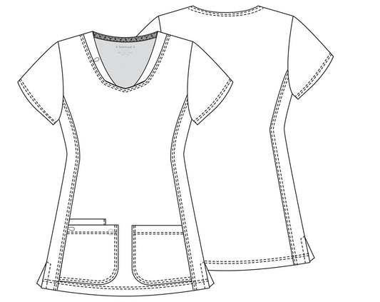 Shaped V-Neck Top