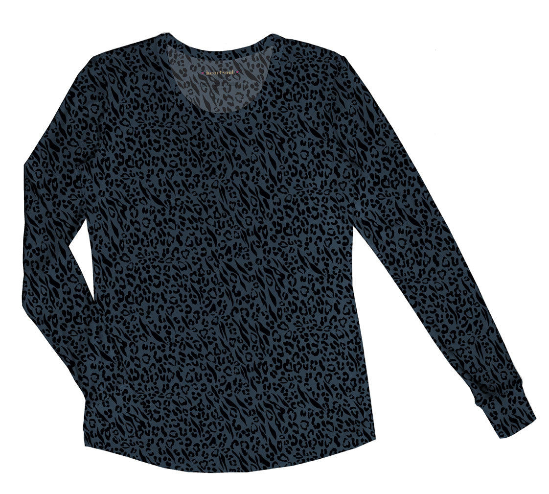 Long Sleeve Underscrub Knit Tee in Heart To Be Apart