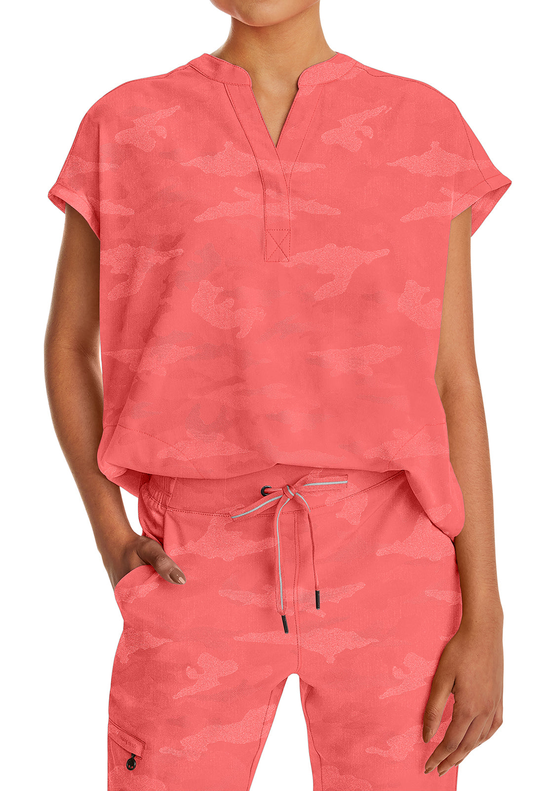 Women's Journey Camo Scrub Top