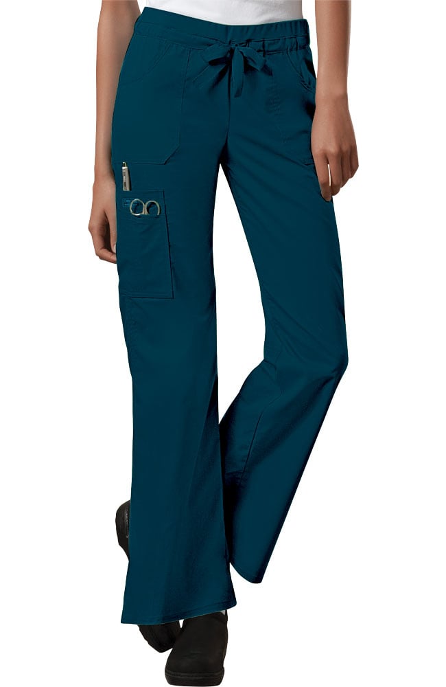 FINAL SALE, Medical, Pants, Women Drawstring Cargo Pant in Caribbean Blue