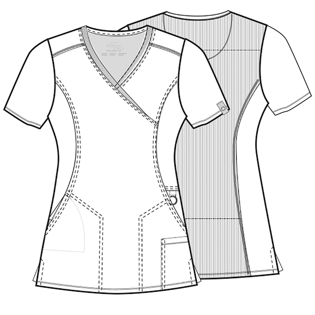 Blouse médicale Infinity Mock Wrap 2625a