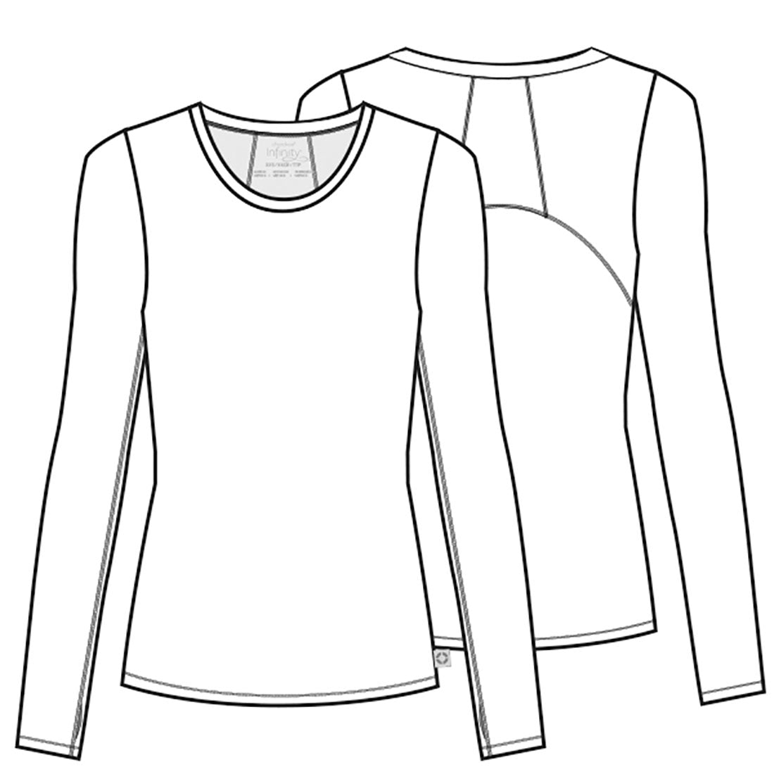Women's Long Sleeve Underscrub Knit Tee