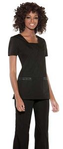 FINAL SALE, Medical, Tunic, Women Baby Phat Mock Wrap Tunic