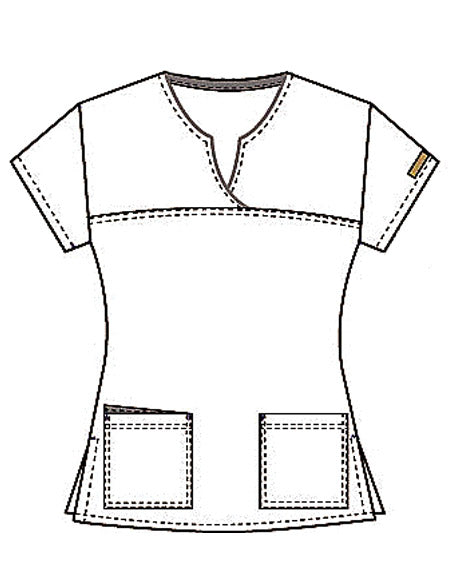 Split Neck Top in Sage Green