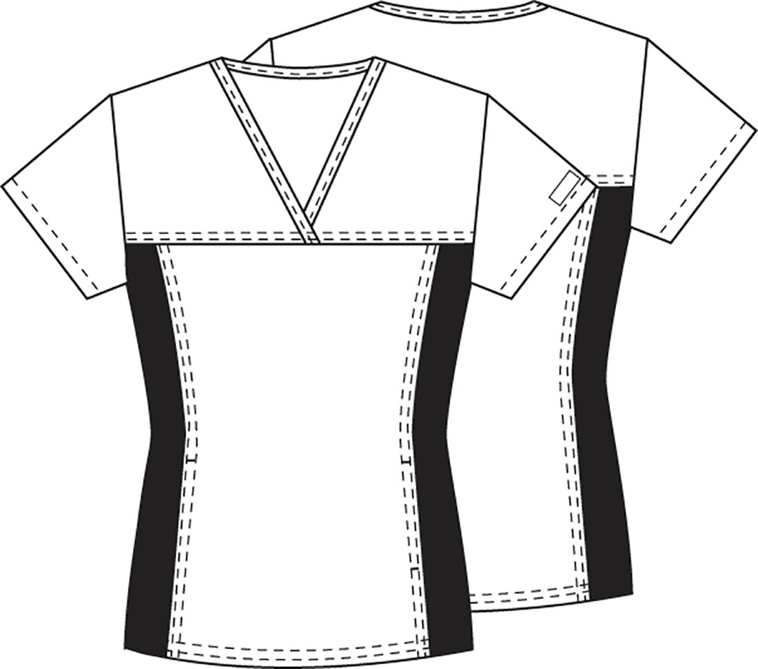 V-Neck Panel Top