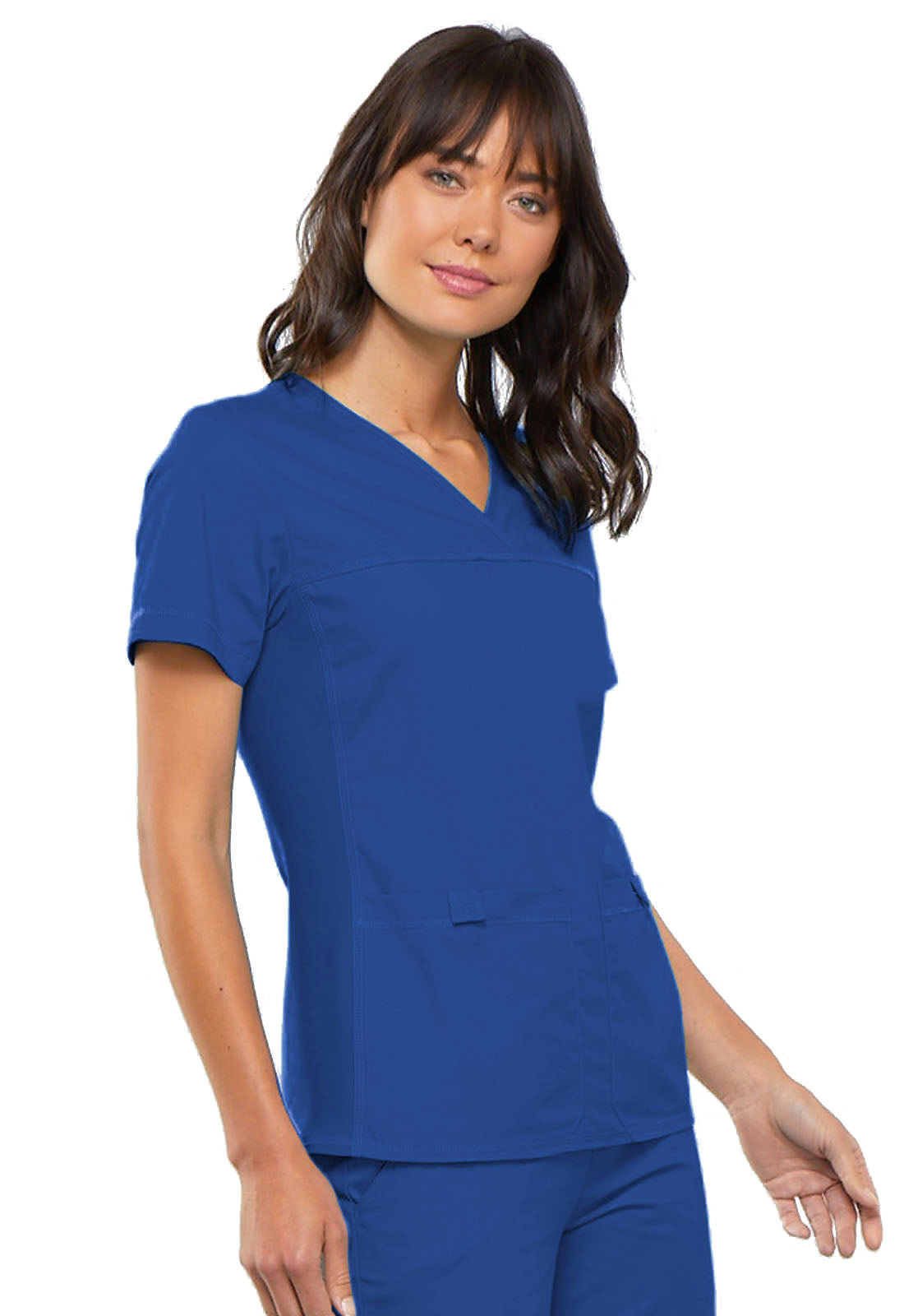 V-Neck Knit Panel Top