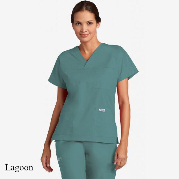 Womenn's 3 Pocket V-Neck Scrub Top