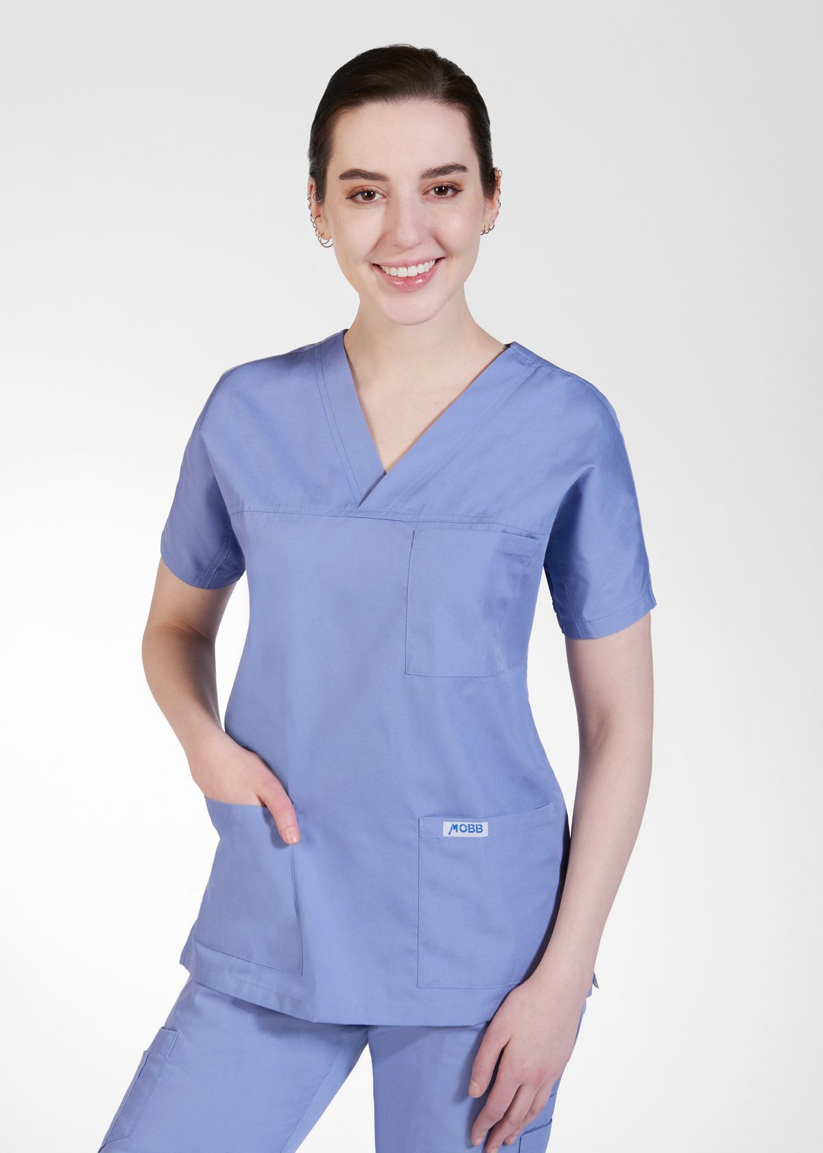 Womenn's 3 Pocket V-Neck Scrub Top