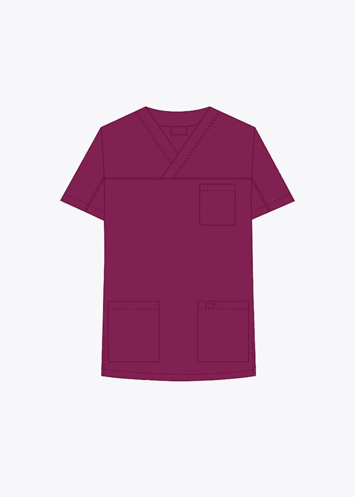 Womenn's 3 Pocket V-Neck Scrub Top