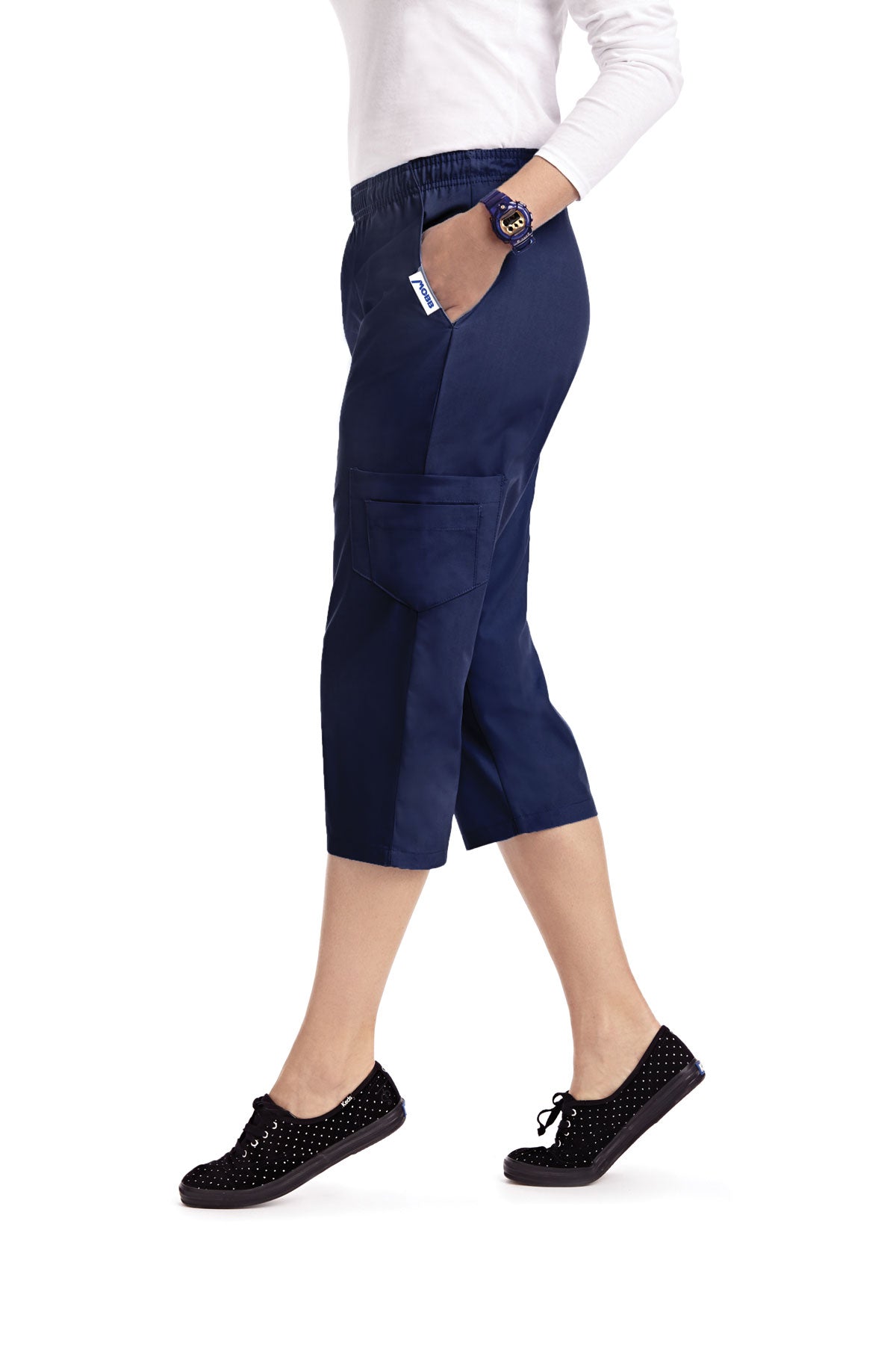 Capri, Medical, Women Flip Flap Capri Pant 314P