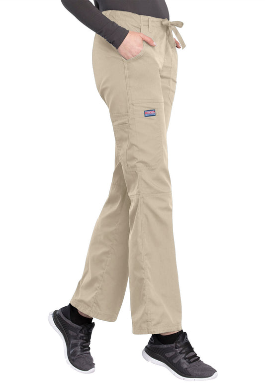 Women's Drawstring Cargo Scrub Pants