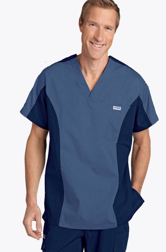 Men's Two Tone Scrub Top