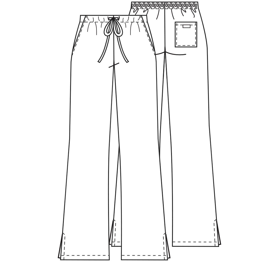 Cherokee Natural Rise Flare Leg Drawstring Scrub Pants 4101