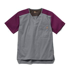 MEN'S COLOR BLOCK UTILITY RIPSTOP SCRUB TOP