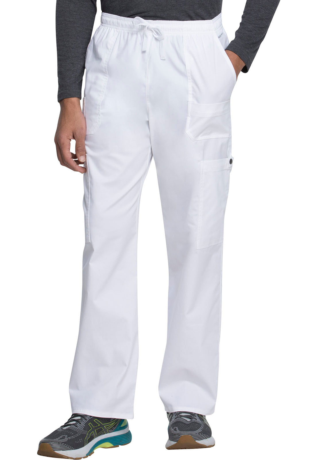 Men's Drawstring Cargo Scrub Pants