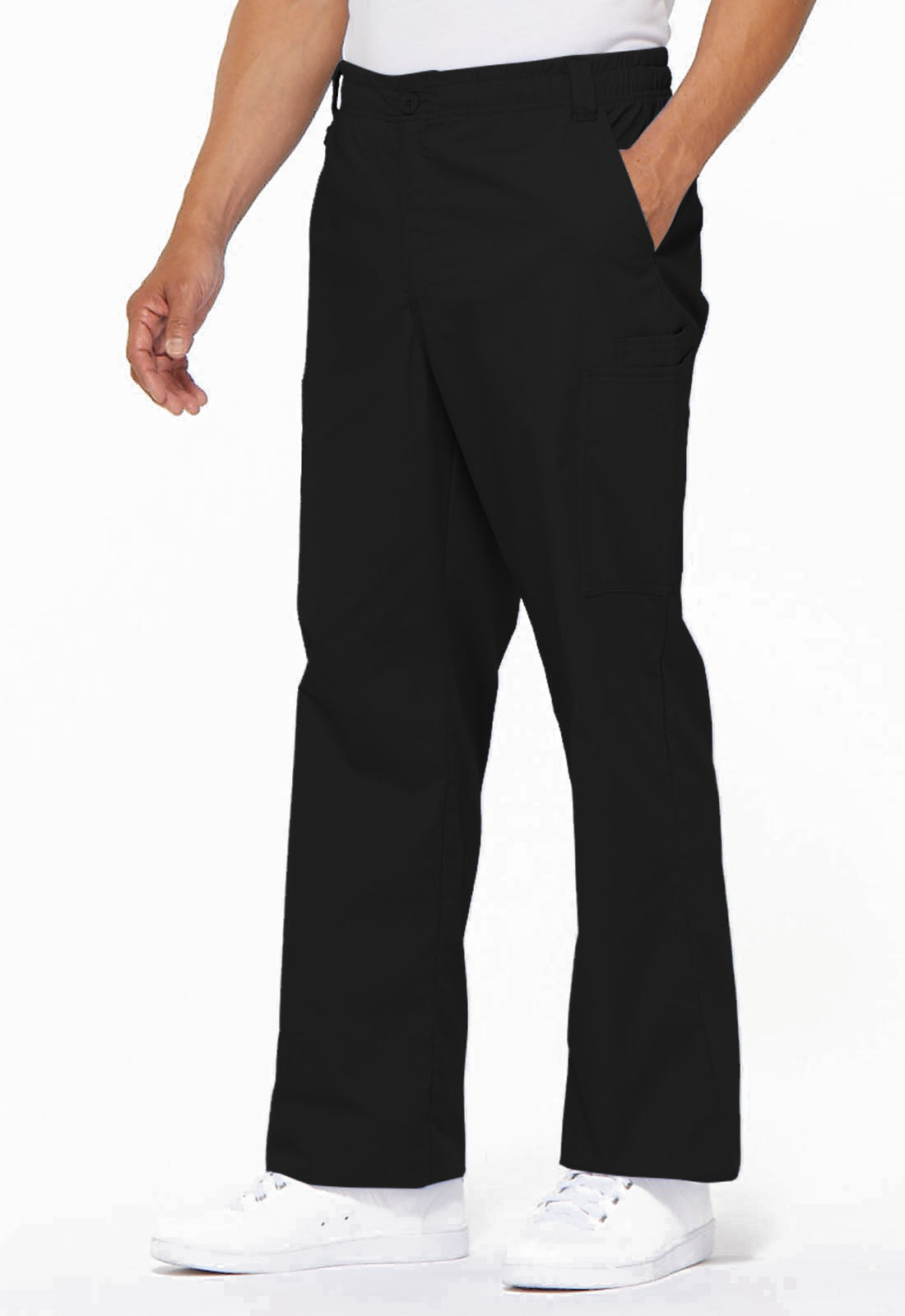 Men's Drawstring Cargo Scrub Pants