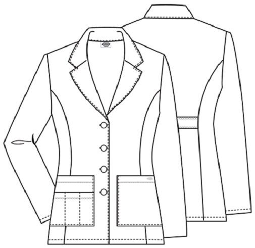 Dickies Modern Classic fit Scrub Lab Coat