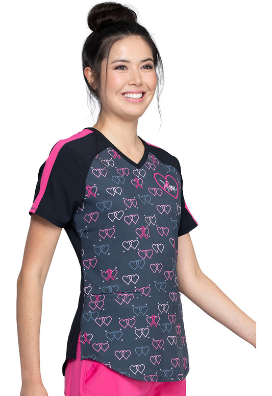 V-Neck Top in Infinite Hope