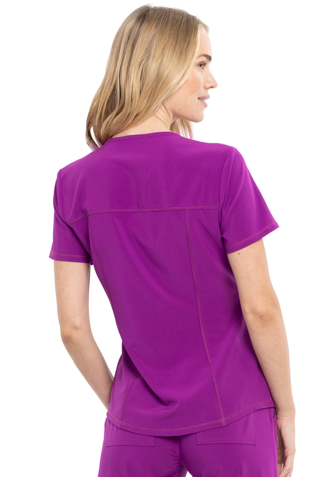 V-Neck Top in Violet Garden