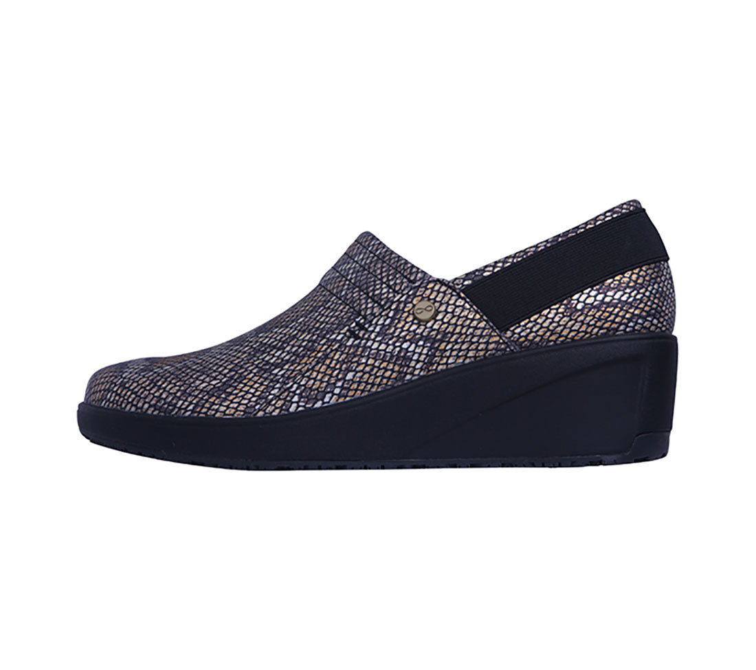 Infinity Footwear Glide in Metallic Snake