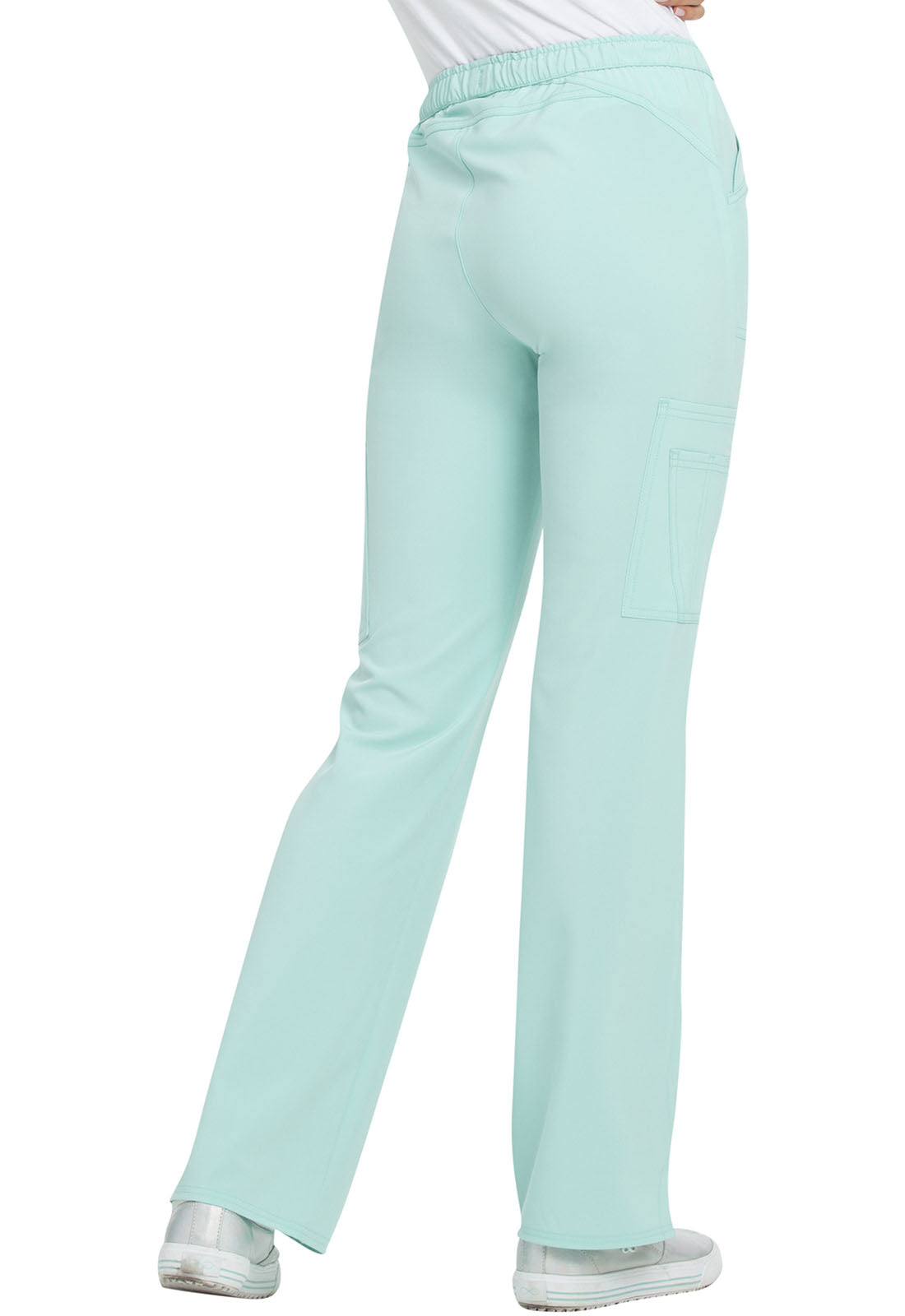 Women's Low Rise Drawstring Scrub Pants Petite