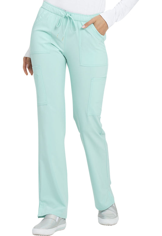 Women's Low Rise Drawstring Scrub Pants Petite