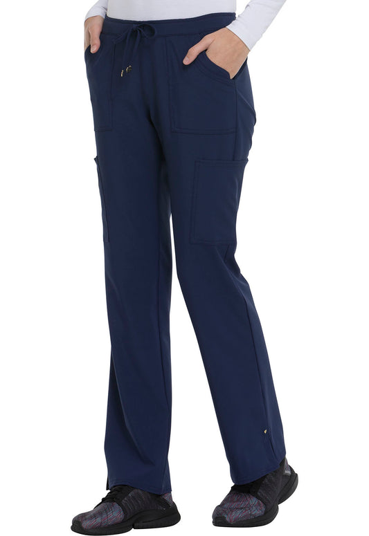 Women's Low Rise Drawstring Scrub Pants Petite