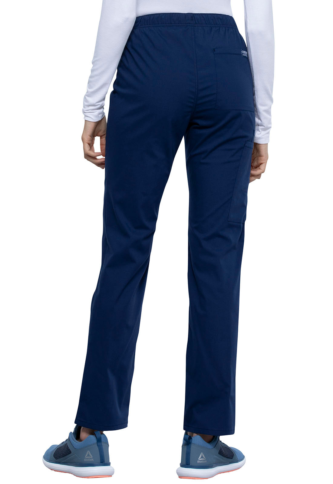 Unisex Straight Leg Drawstring Pant in Navy Tall