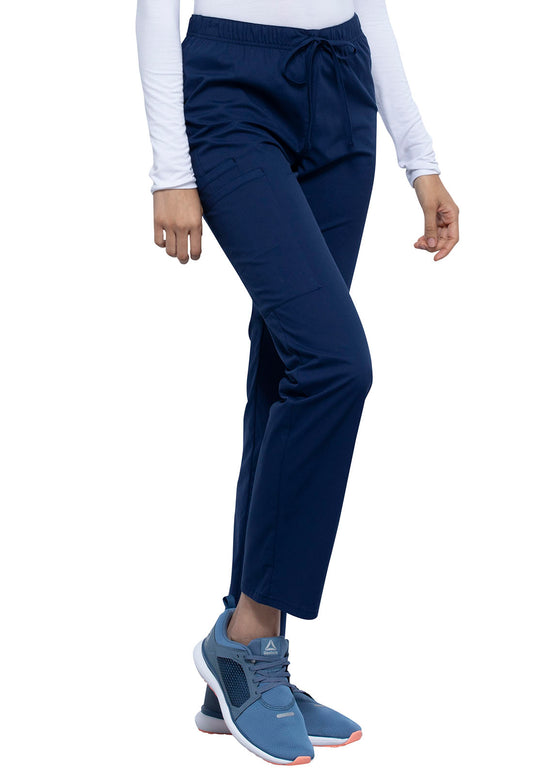 Unisex Straight Leg Drawstring Pant in Navy Tall