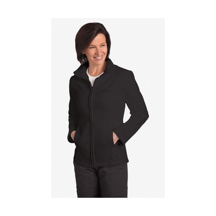 Women's Fleece Zipper Warm-Up Scrub Jacket