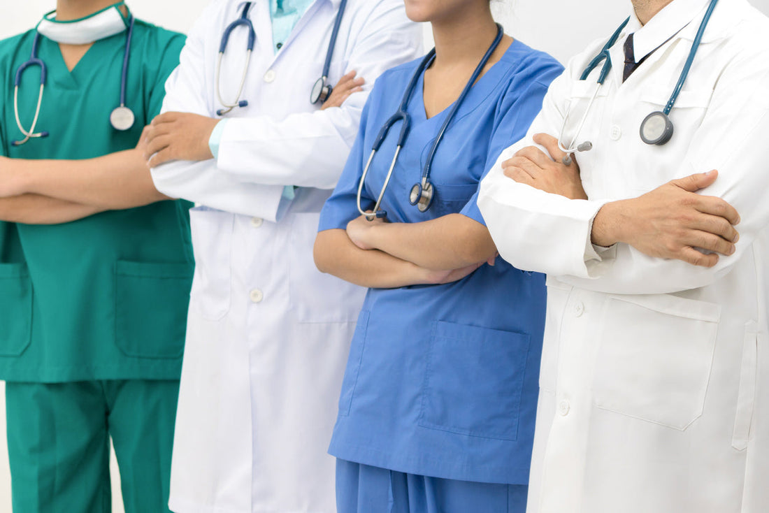 people wearing medical uniforms in Canada