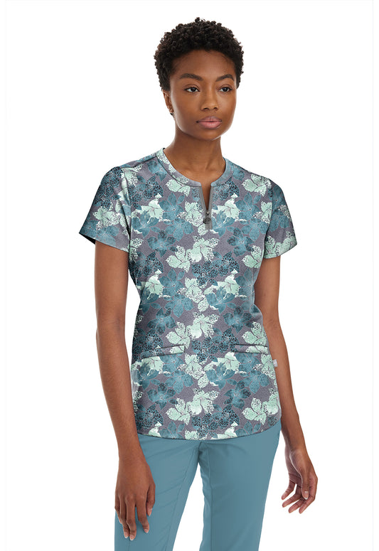 Medical, Tops, Women Print Ivy Top