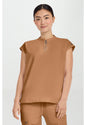 Healing Hands Mandarin Collar Boxy Scrub Top 2286
