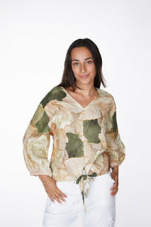 Ballon Blouse en lin