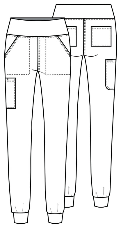 Cherokee Achieve Women's 5-Pocket Jogger Scrub Pants CK033