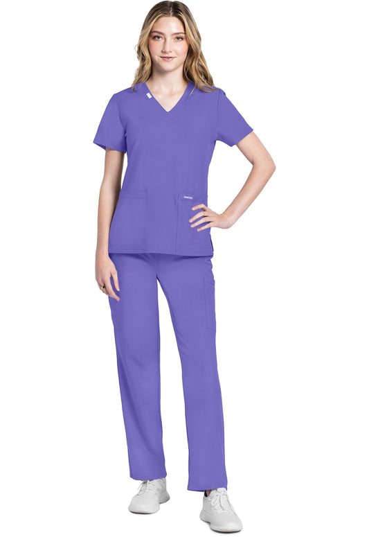 V-Neck Top in Electric Lavender