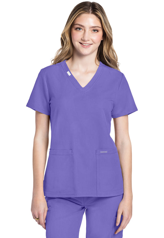 V-Neck Top in Electric Lavender
