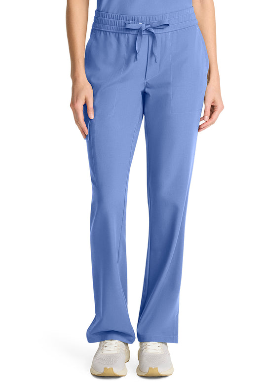HH153 Mid Rise Drawstring Straight Leg