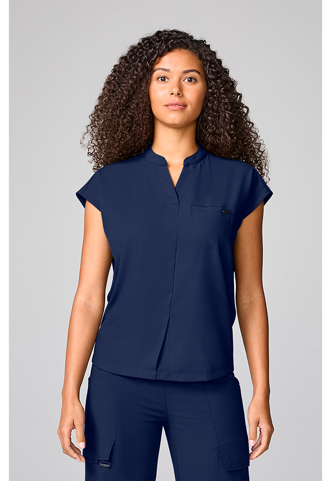 Healing Hands Quest Mandarin Collar Scrub Top HH757