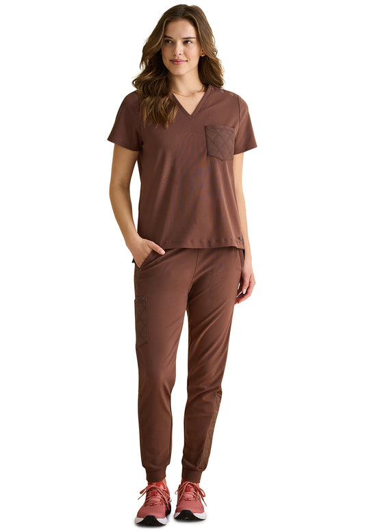 Women's Kiana Knit V-Neck Scrub Top