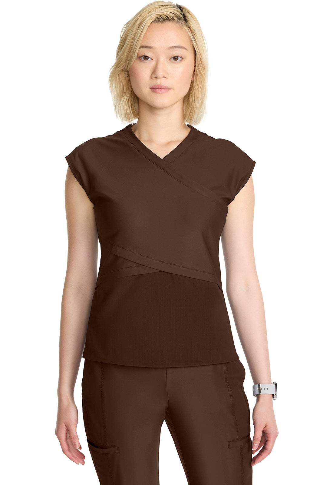 in654a Women's Wrap Dolman V-Neck Top