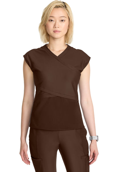 in654a Women's Wrap Dolman V-Neck Top