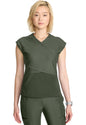 in654a Women's Wrap Dolman V-Neck Top